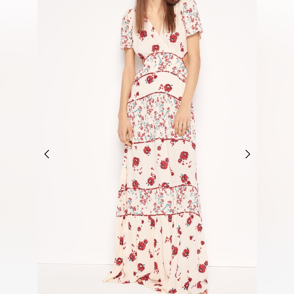 Ba&sh Blush Floral Maxi dress